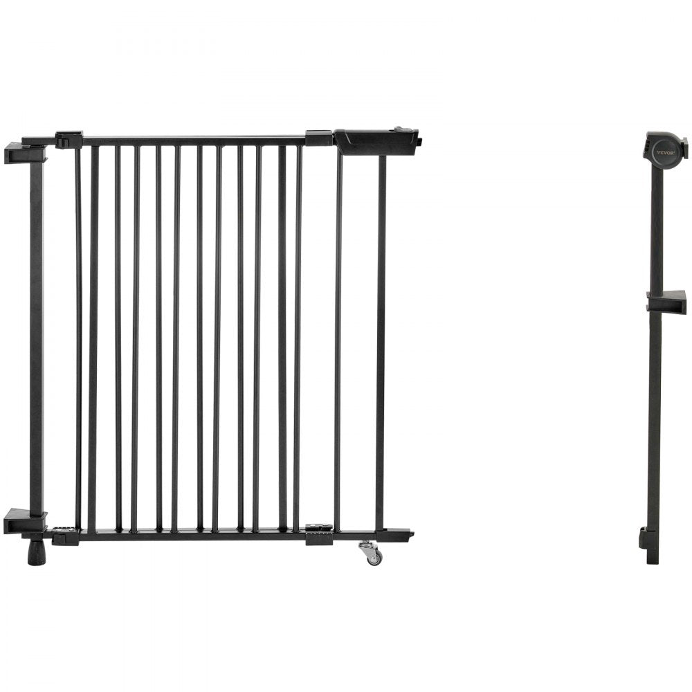 YFB1005B - 29.5-43 in Wide Baby Gate with Double Lock & 180° Access