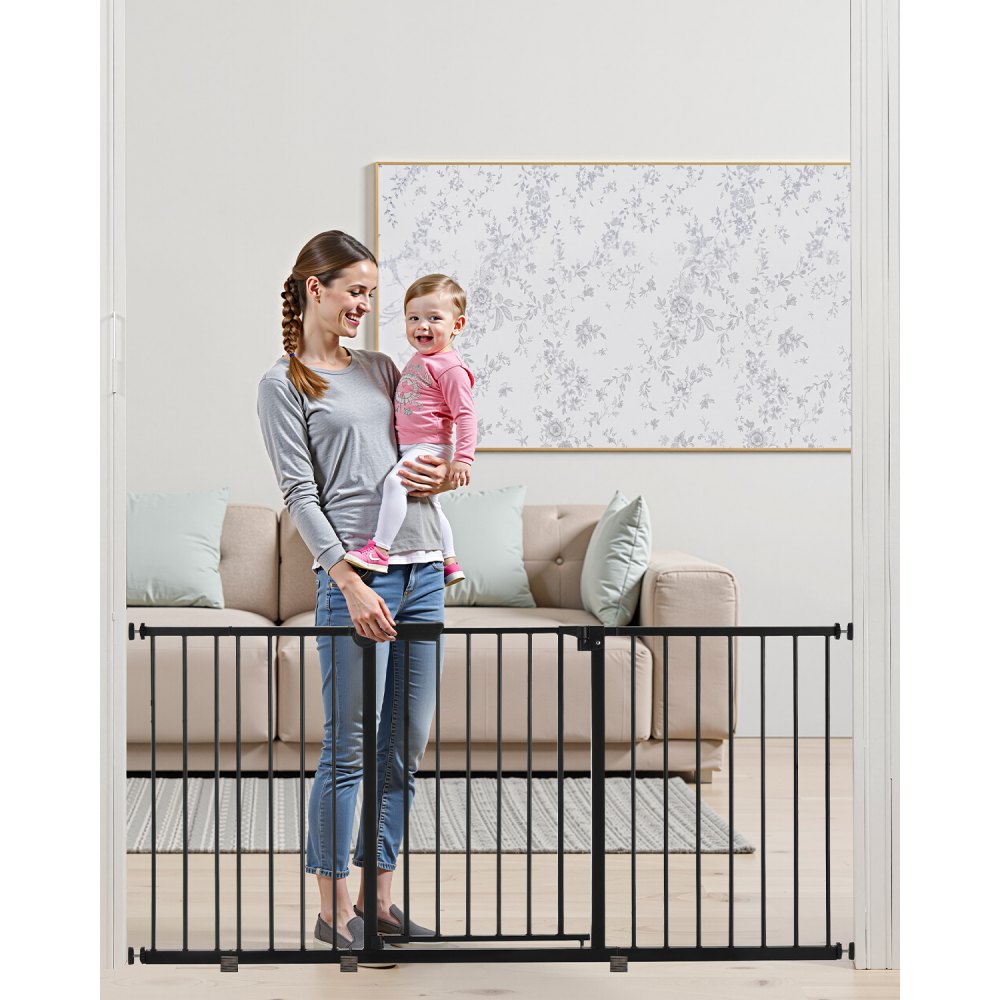 YFB1002B - Pressure-Mount Baby Gate, 60.6-63.3 in x 30 in