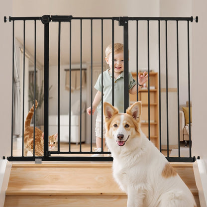 YFB1004B - 36” High Adjustable Baby Gate, 26-48” Wide, Auto-Close