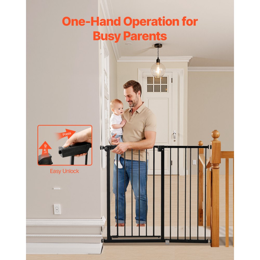 YFB1003B - Adjustable 26-40" Baby Gate, 36" High for Safety