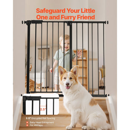 YFB1003B - Adjustable 26-40" Baby Gate, 36" High for Safety