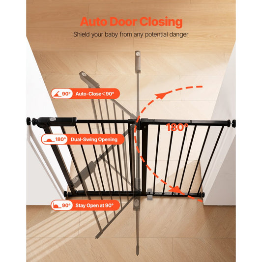 YFB1003B - Adjustable 26-40" Baby Gate, 36" High for Safety