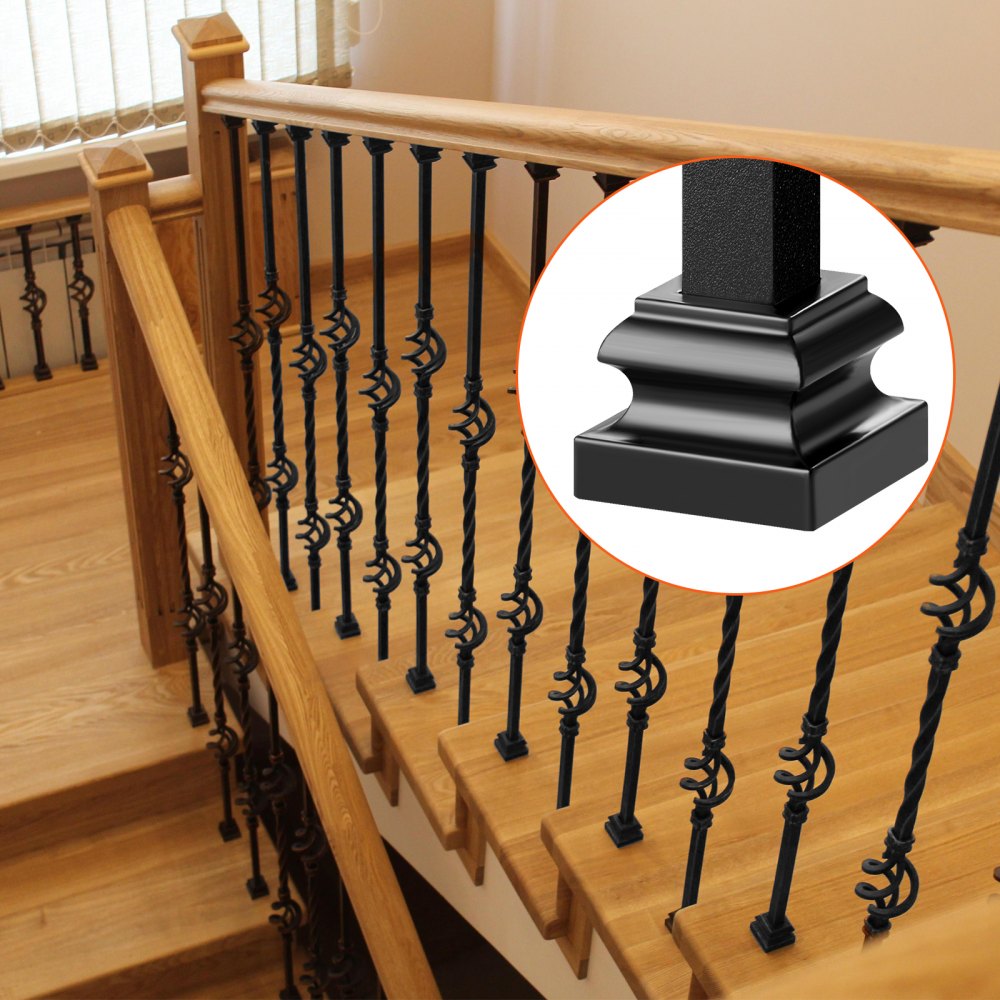 LGXZ-0.5in-P-50 - 1.4" Aluminum Baluster Shoes for Secure Stair Railings