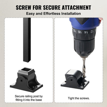 LGXZ-0.5in-X-50 - Durable Aluminum Baluster Shoes for 1/2" Railings