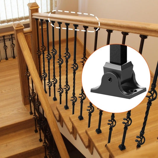 LGXZ-0.5in-X-50 - Durable Aluminum Baluster Shoes for 1/2" Railings