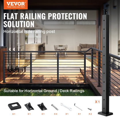 VV-91.4x2.5x5-LGZYK - 36" Stainless Steel Adjustable Cable Railing Post