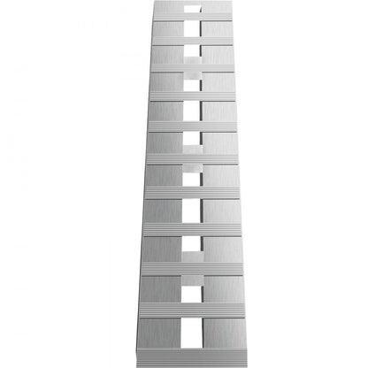 010757770104 - 60” Aluminum Trailer Ramps 6000LBS with Hook Ends