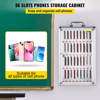 SY606-36 - Durable 36-Slot Aluminum Cell Phone Locker for Events