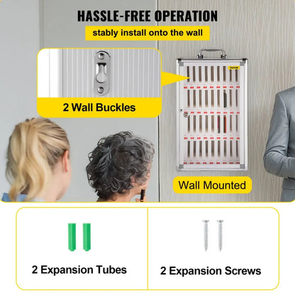 SY606-36 - Durable 36-Slot Aluminum Cell Phone Locker for Events