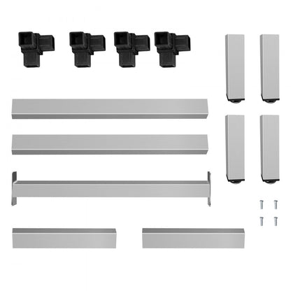 010694816688 - Heavy-Duty 48'' Aluminum Dunnage Rack for Kitchen & Warehouse