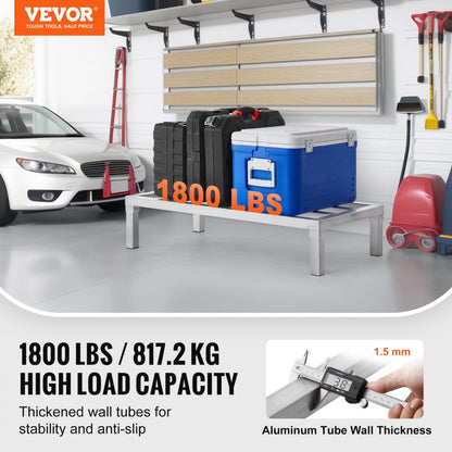 JC-ADR-36208 - Heavy-Duty 36” Aluminum Dunnage Rack, 1800 lbs Capacity