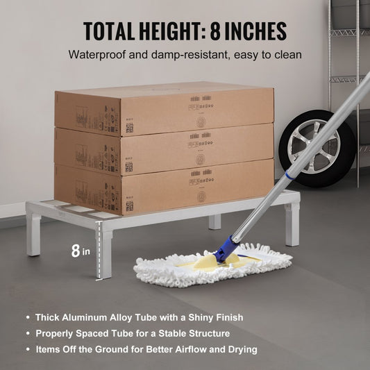 JC-ADR-36208 - Heavy-Duty 36” Aluminum Dunnage Rack, 1800 lbs Capacity