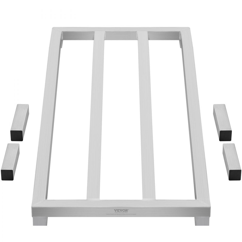 JC-ADR-48208 - 48" Aluminum Dunnage Rack, 1800 lbs Capacity, Tool-Free Assembly