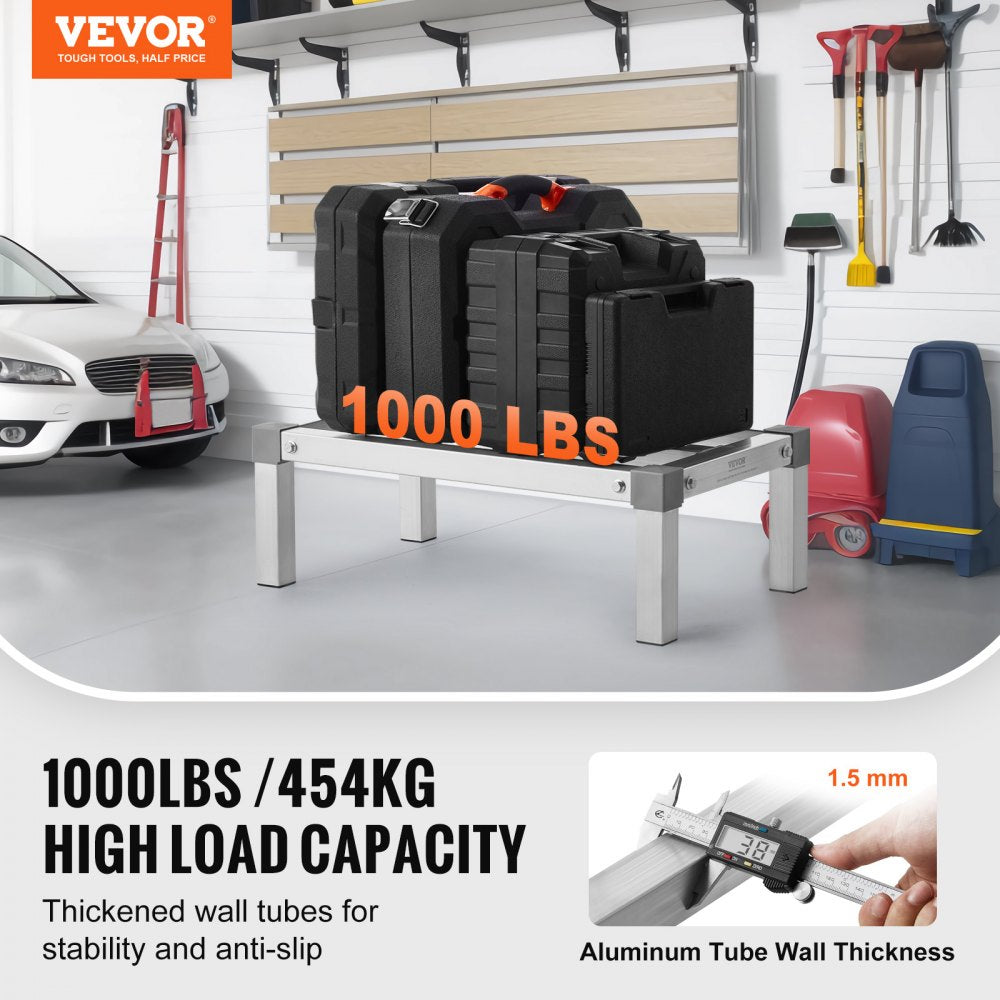 JC-ADR-14248-ASB - Adjustable 1000 lb Aluminum Dunnage Rack for Easy Storage