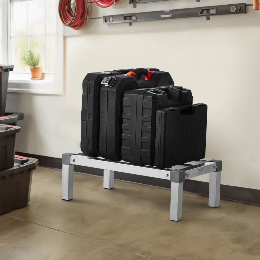 JC-ADR-14248-ASB - Adjustable 1000 lb Aluminum Dunnage Rack for Easy Storage