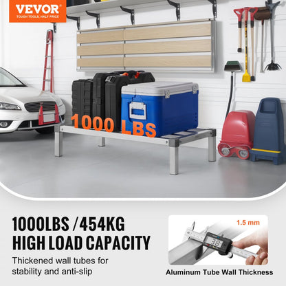 JC-ADR-20368-ASB - Heavy-Duty 36” Aluminum Dunnage Rack, 1000 lbs Capacity