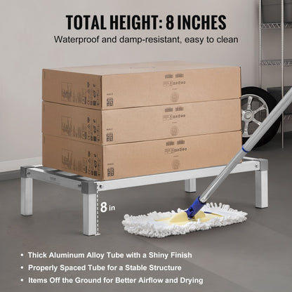 JC-ADR-20368-ASB - Heavy-Duty 36” Aluminum Dunnage Rack, 1000 lbs Capacity