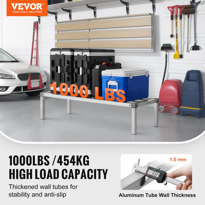 JC-ADR-204812-ASB - Rust-Resistant Adjustable Aluminum Rack, 1000 lbs Capacity