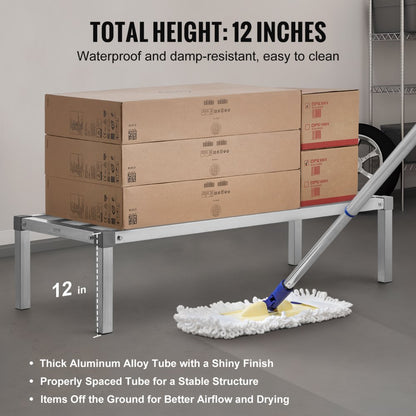 JC-ADR-204812-ASB - Rust-Resistant Adjustable Aluminum Rack, 1000 lbs Capacity