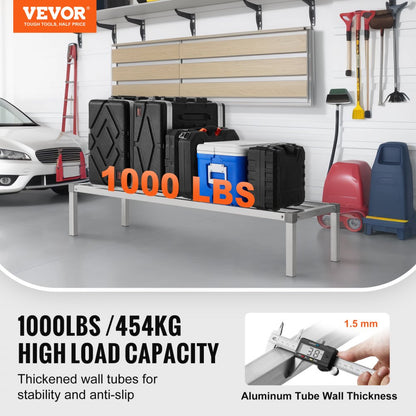 JC-ADR-206012-ASB - VEVOR 60" x 20" Aluminum Dunnage Rack, 1000 lbs Capacity