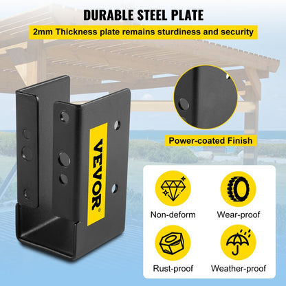 VV-2x4UXLJJH-24PCS - Powder-Coated Steel Joist Hanger for 2" x 4" Beams