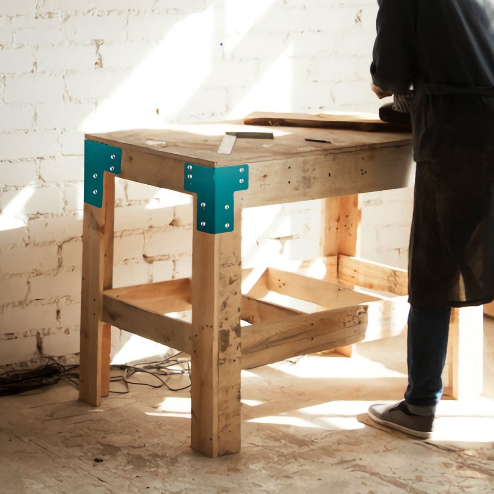 LJDZ-6714 - Heavy-Duty 4mm Steel Corner Brackets for Workbench Kit