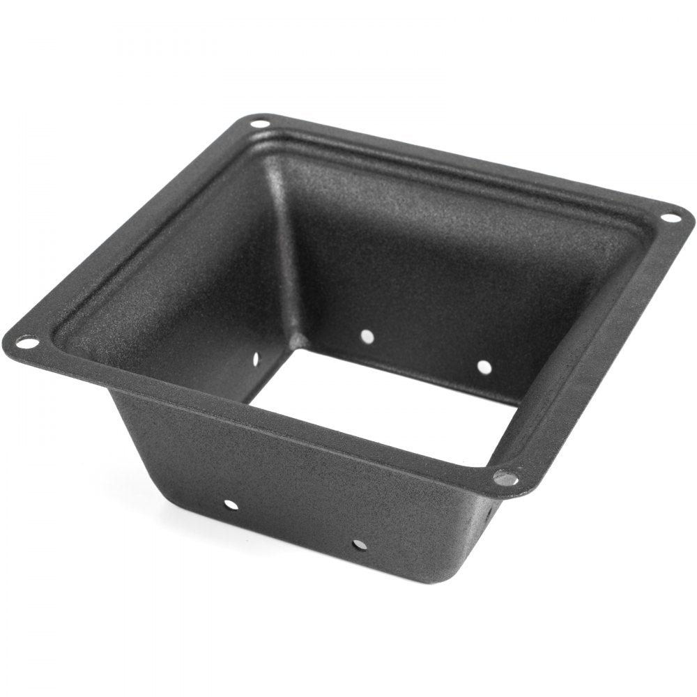 010518865364 - 4x4" Steel Post Base Skirt, Rust-Resistant for Decks & Railings