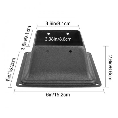010518865364 - 4x4" Steel Post Base Skirt, Rust-Resistant for Decks & Railings