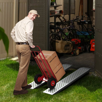 GJ0058 - 47.2" Aluminum Loading Ramps, 880 lbs Capacity, Anti-Slip Design