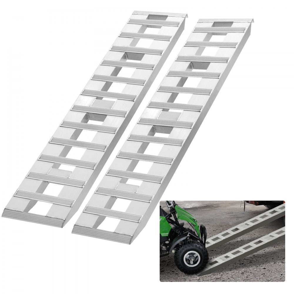 NY6073 - 72" Aluminum Loading Ramps for ATVs & Motorcycles, 6000 lbs Capacity
