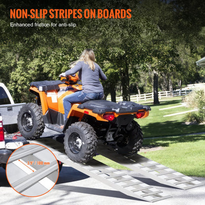 NY6075 - 94" Aluminum Loading Ramp for ATVs and Wheelchairs