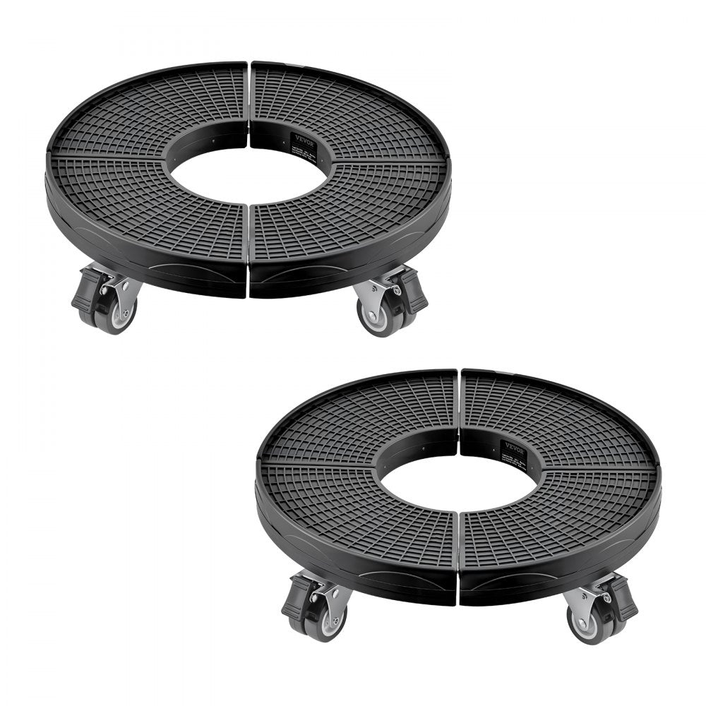 Y21-2 - Heavy-Duty 440lbs Trash Can Dolly with 6-Position Height Adjustment