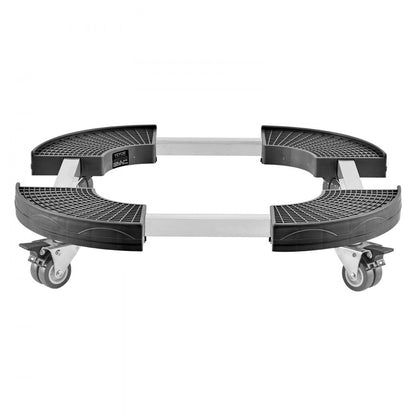 Y21-1 - Adjustable 15"-22.8" Heavy Duty Trash Can Dolly with Lockable Wheels