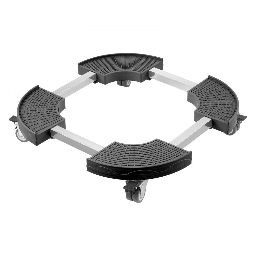 Y21-1 - Adjustable 15"-22.8" Heavy Duty Trash Can Dolly with Lockable Wheels