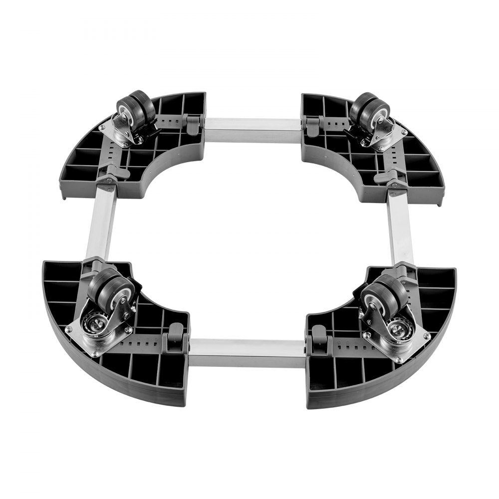 Y21-1 - Adjustable 15"-22.8" Heavy Duty Trash Can Dolly with Lockable Wheels