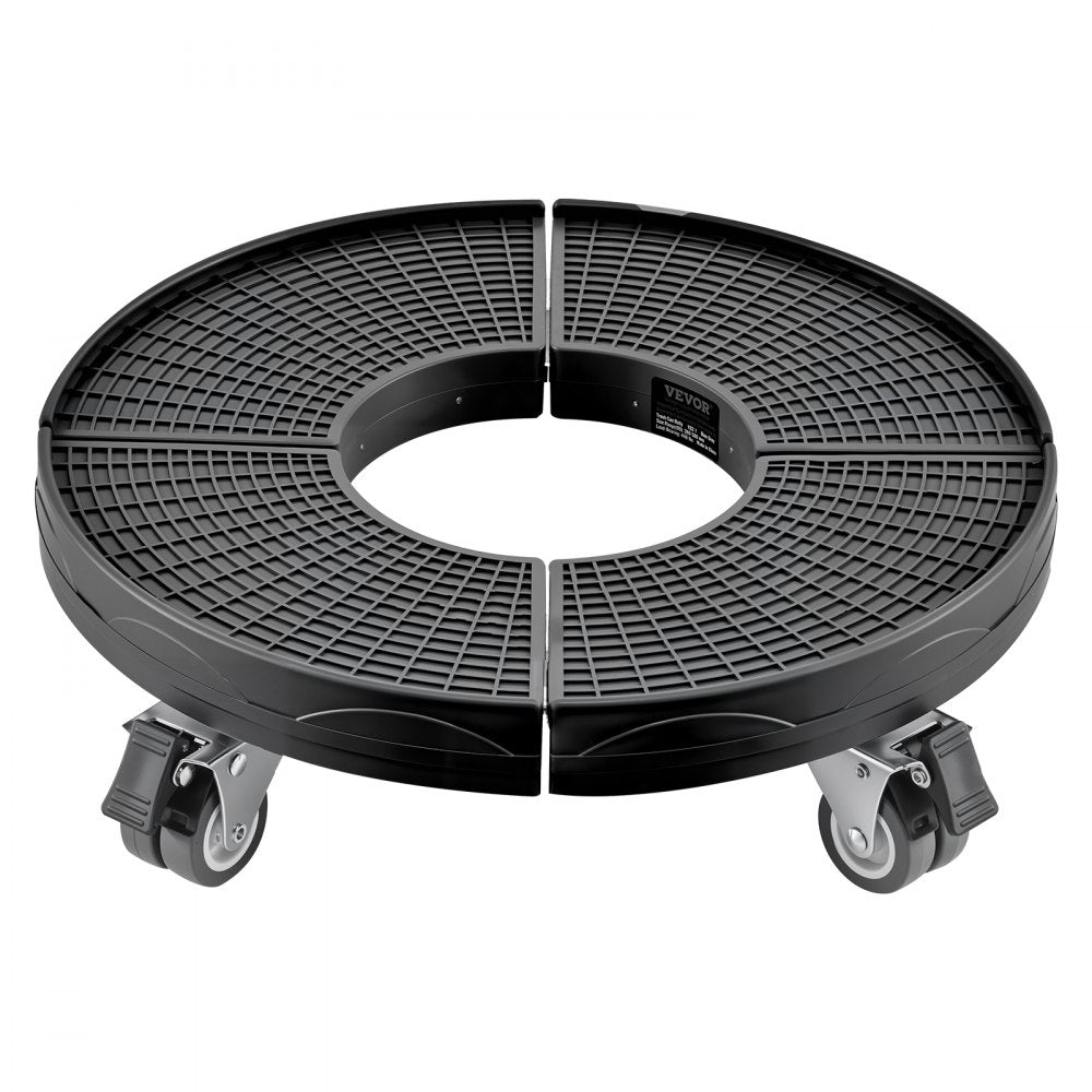 Y21-1 - Adjustable 15"-22.8" Heavy Duty Trash Can Dolly with Lockable Wheels