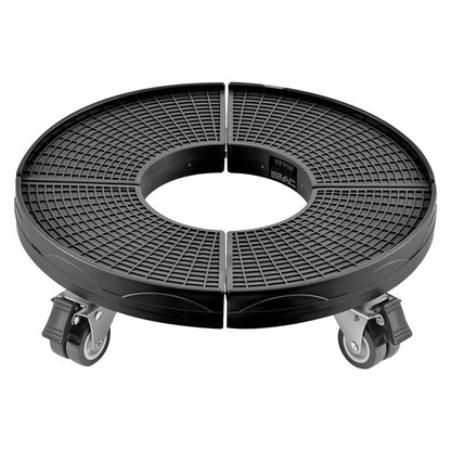 Y21-1 - Adjustable 15"-22.8" Heavy Duty Trash Can Dolly with Lockable Wheels