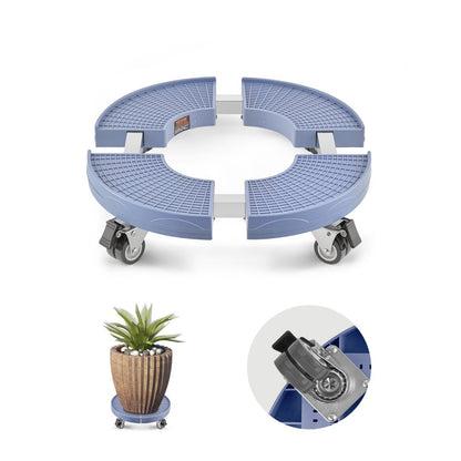 Y02-1 - Adjustable 15"-22.8" Heavy-Duty Trash Can Dolly with Lockable Casters