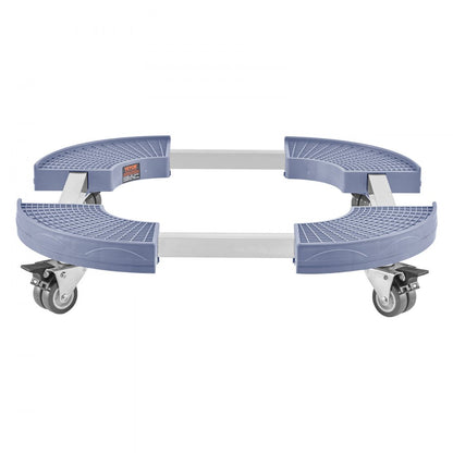 Y02-1 - Adjustable 15"-22.8" Heavy-Duty Trash Can Dolly with Lockable Casters