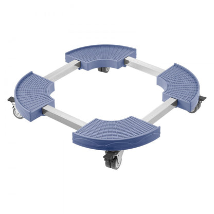 Y02-1 - Adjustable 15"-22.8" Heavy-Duty Trash Can Dolly with Lockable Casters