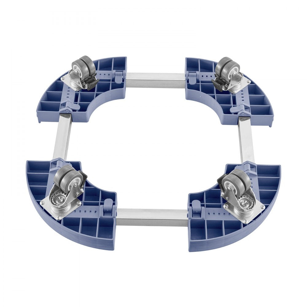 Y02-1 - Adjustable 15"-22.8" Heavy-Duty Trash Can Dolly with Lockable Casters