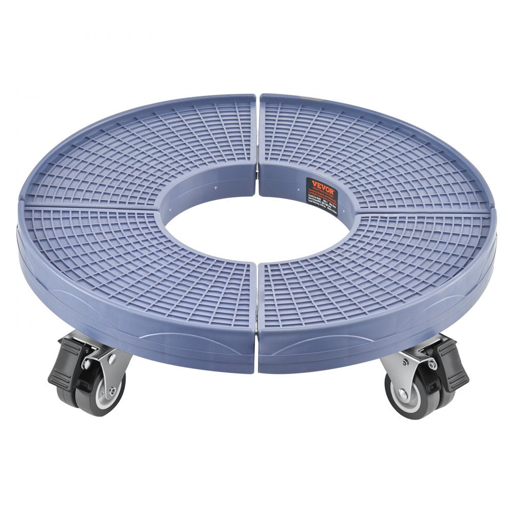 Y02-1 - Adjustable 15"-22.8" Heavy-Duty Trash Can Dolly with Lockable Casters