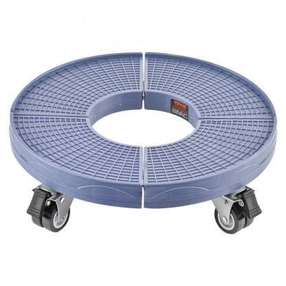 Y02-1 - Adjustable 15"-22.8" Heavy-Duty Trash Can Dolly with Lockable Casters