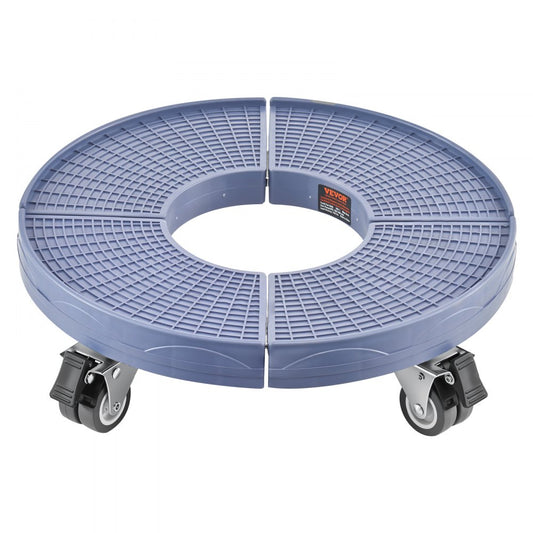 Y02-1 - Adjustable 15"-22.8" Heavy-Duty Trash Can Dolly with Lockable Casters