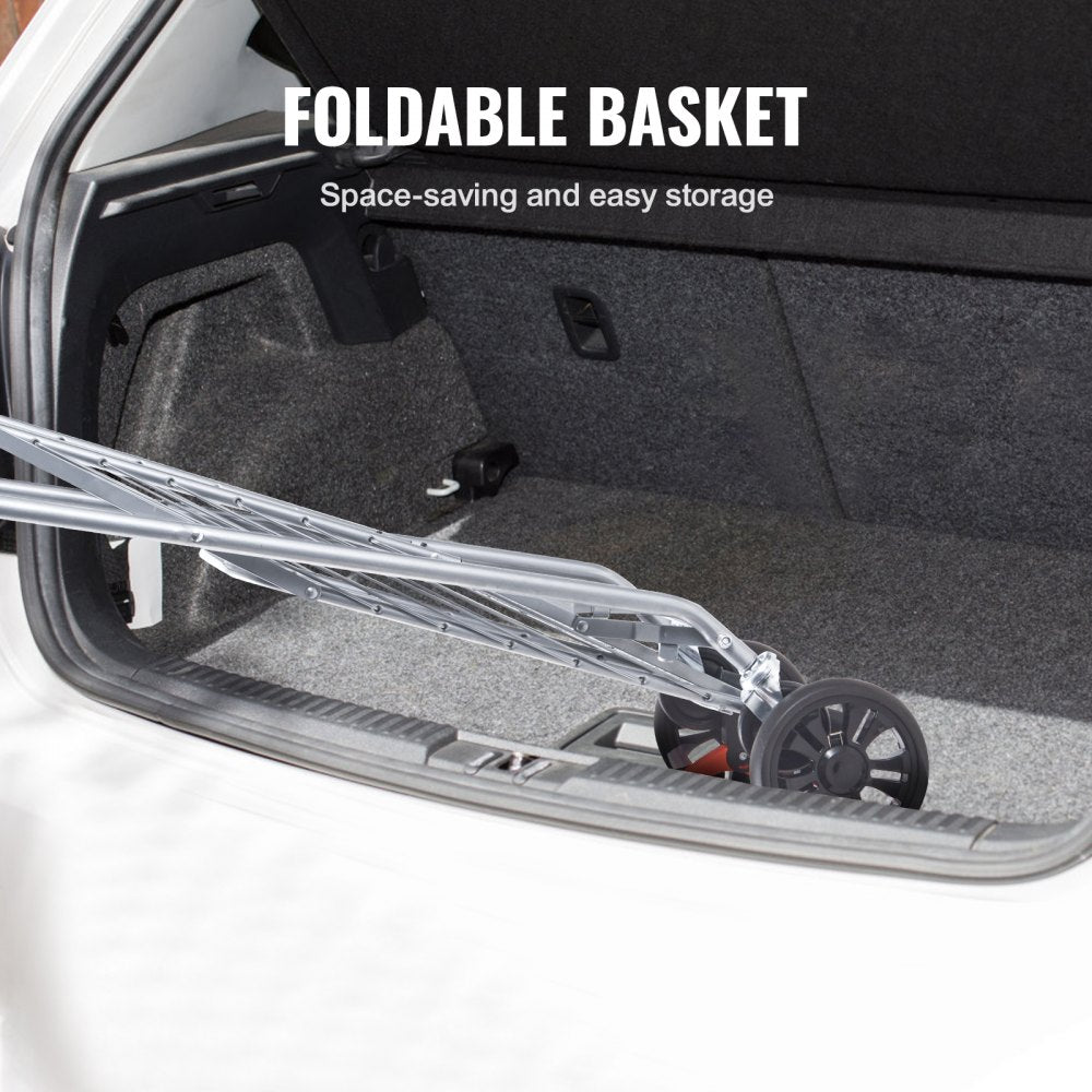 JY-BkS - Lightweight 66lbs Capacity Folding Cart with 360° Swivel Wheels