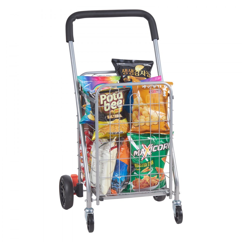 JY-BkS - Lightweight 66lbs Capacity Folding Cart with 360° Swivel Wheels