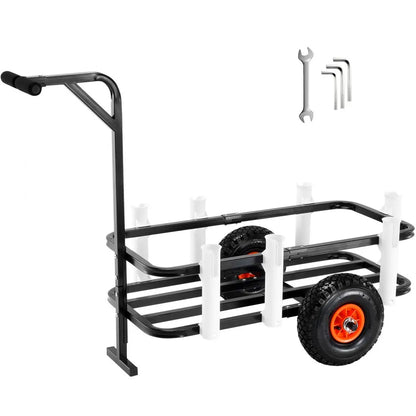 YK-200 - Heavy-Duty Beach Fishing Cart with 200 lbs Capacity & 11-Inch Tires