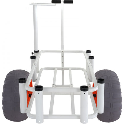 YK-400 - 41.5" Aluminum Fishing Cart with 350 lbs Capacity & 16" Wheels
