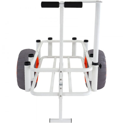 YK-400 - 41.5" Aluminum Fishing Cart with 350 lbs Capacity & 16" Wheels