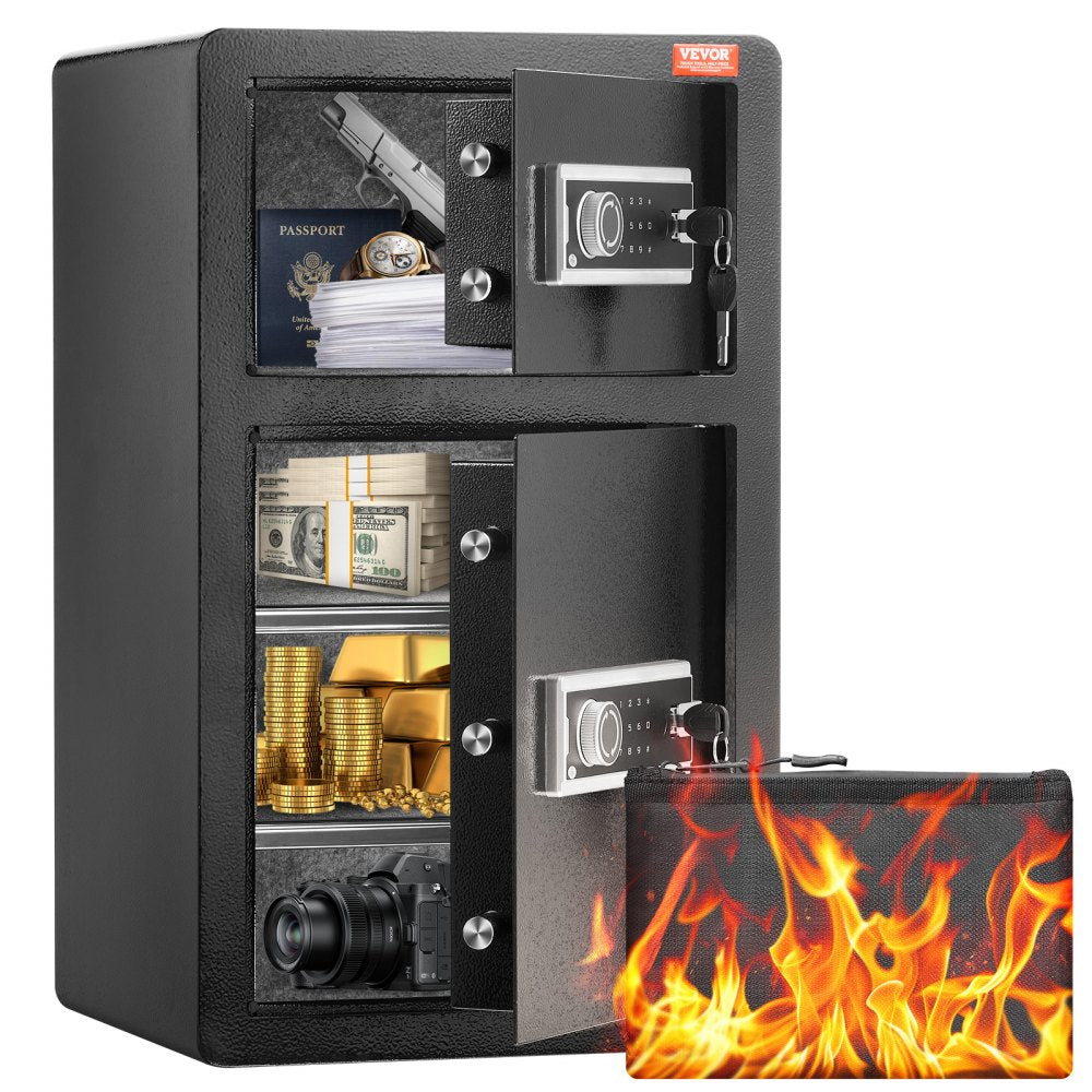 SS-700SM - VEVOR 4.5 cu.ft Fireproof Safe Box with Key Lock